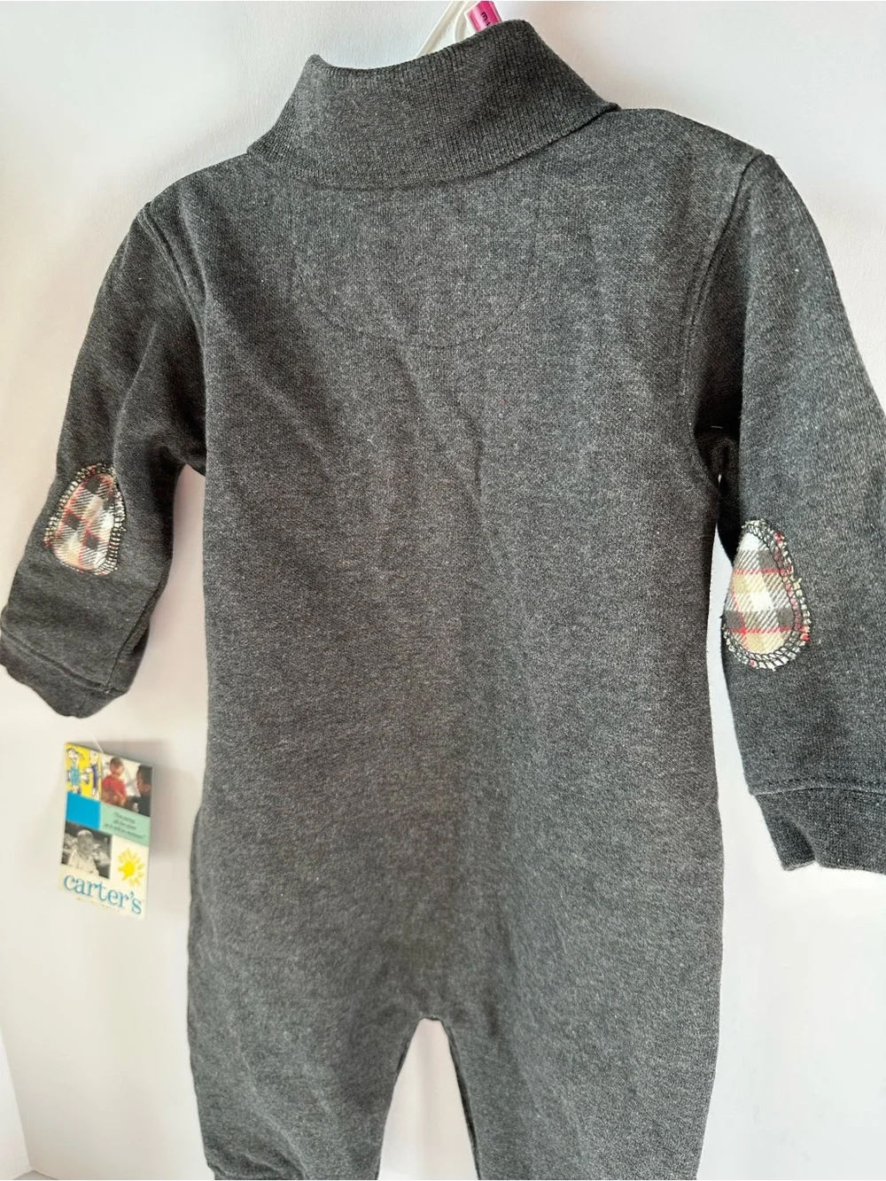 Carter’s Baby Boy Romper 3-6M NWT Gray Polo